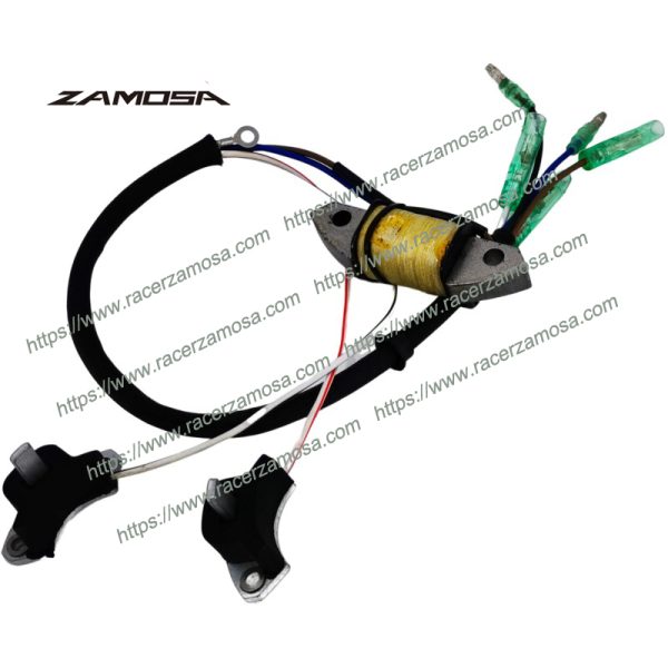 69P-85541-09 Boat Engine Charge Coil and 61N-85543-09 & 61N-85543-19 Pulser Coil for Yamaha C 25HP 30HP 2 Stroke Outboard Motor